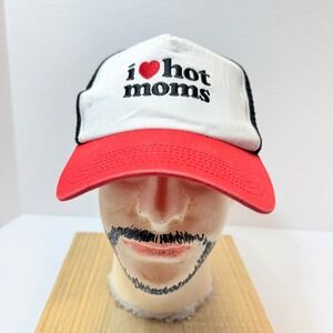 "I Heart Hot Moms"‎ Trucker Hat — Donny Savage Red / White / Black Adjustable
